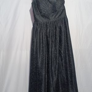 Sparkly black formal evening gown/Wedding dress.